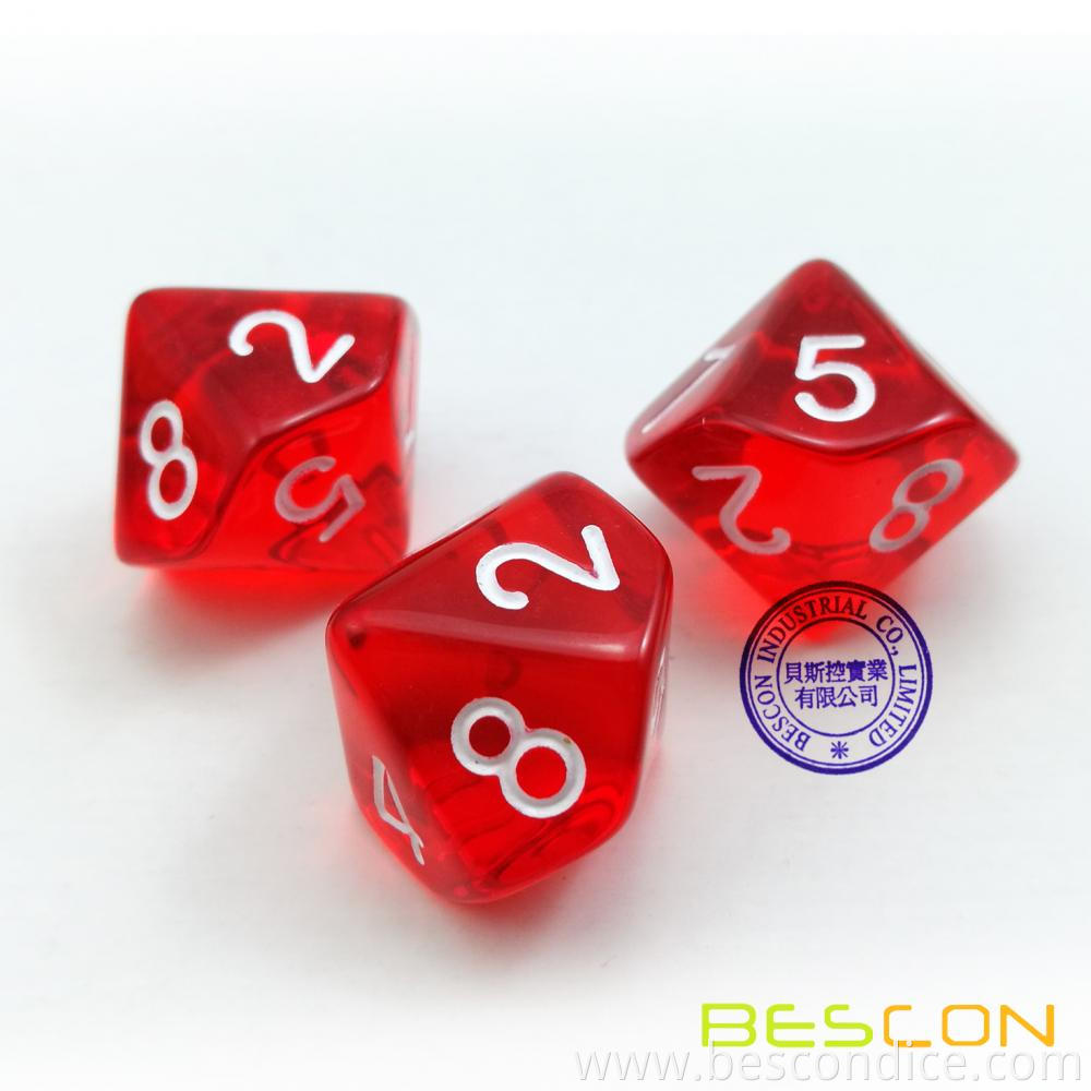 Polyhedral 10 Sides Dice With Number 1 10 3
